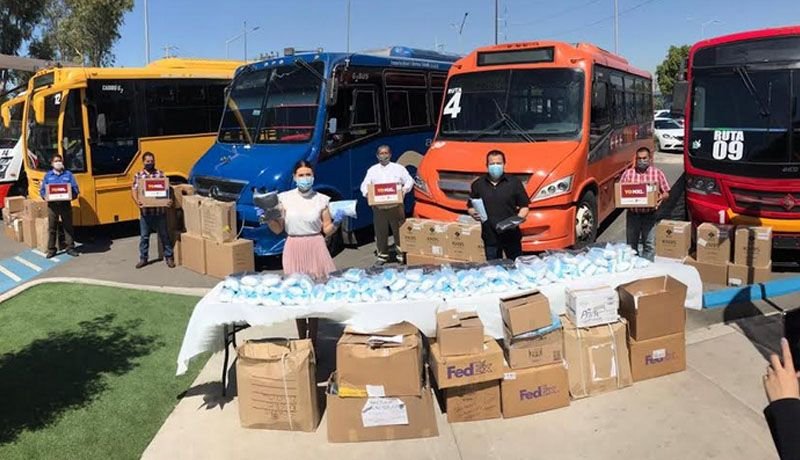 Transportistas firman acuerdo con municipio de Mexicali para reforzar medidas ante COVID