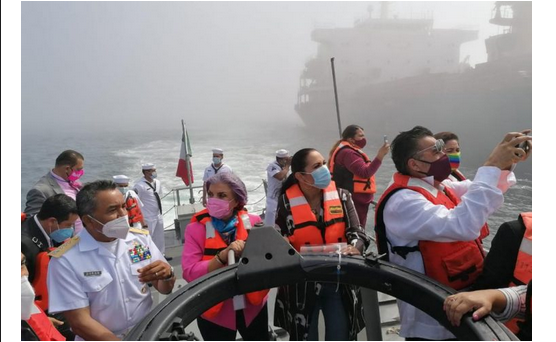 Donan 500 mil pesos para extraer combustible de buque varado en Ensenada
