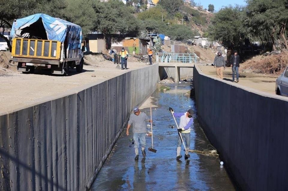 50 mil tijuanenses beneficiados con canal pluvial