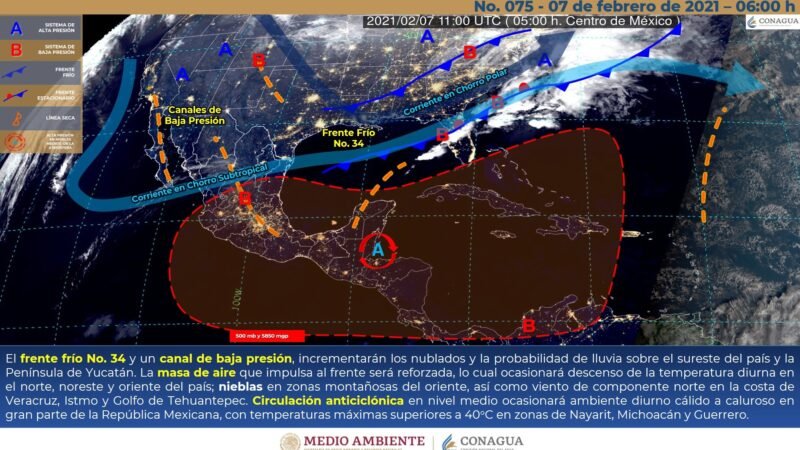 Se esperan ligeras heladas en los siguientes días