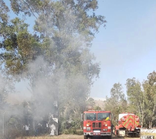 Controla Simpatt incendio en vivero al lado de Parque Morelos