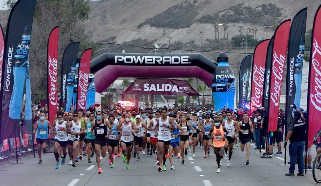 Celebran medio maratón internacional de Tijuana 2021