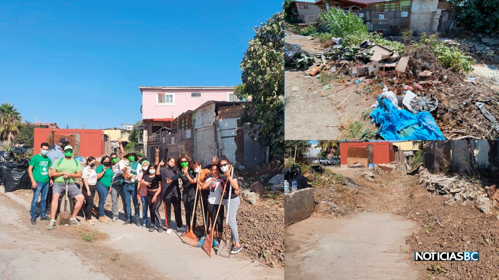 Ciudadanos atienden denuncia de basurero clandestino en Rosarito