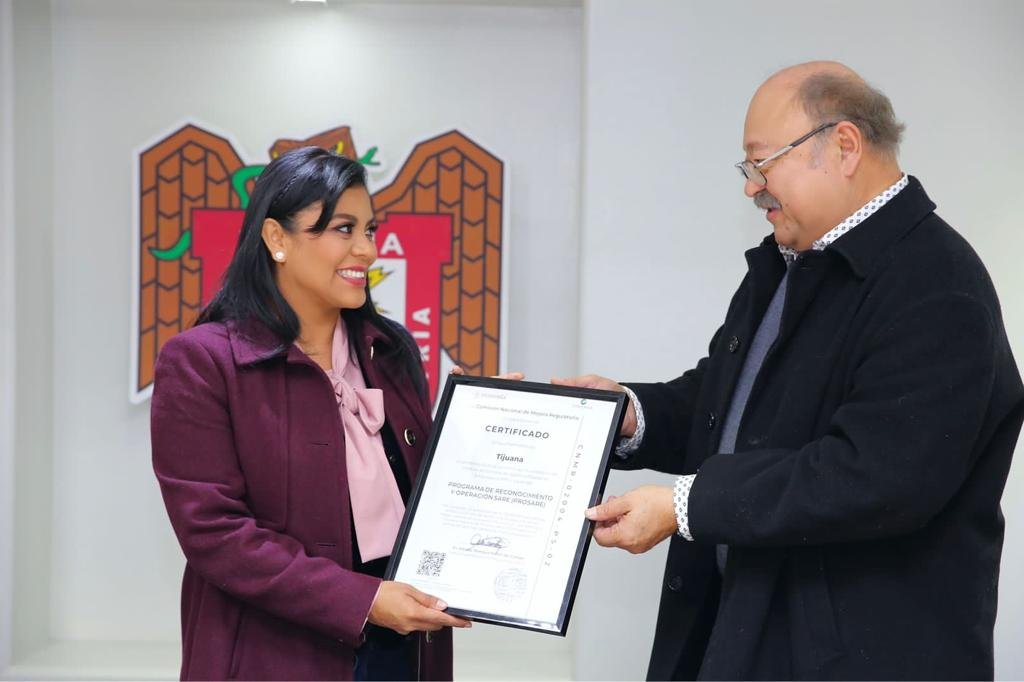 Recibe ayuntamiento de Tijuana certificado Prosare