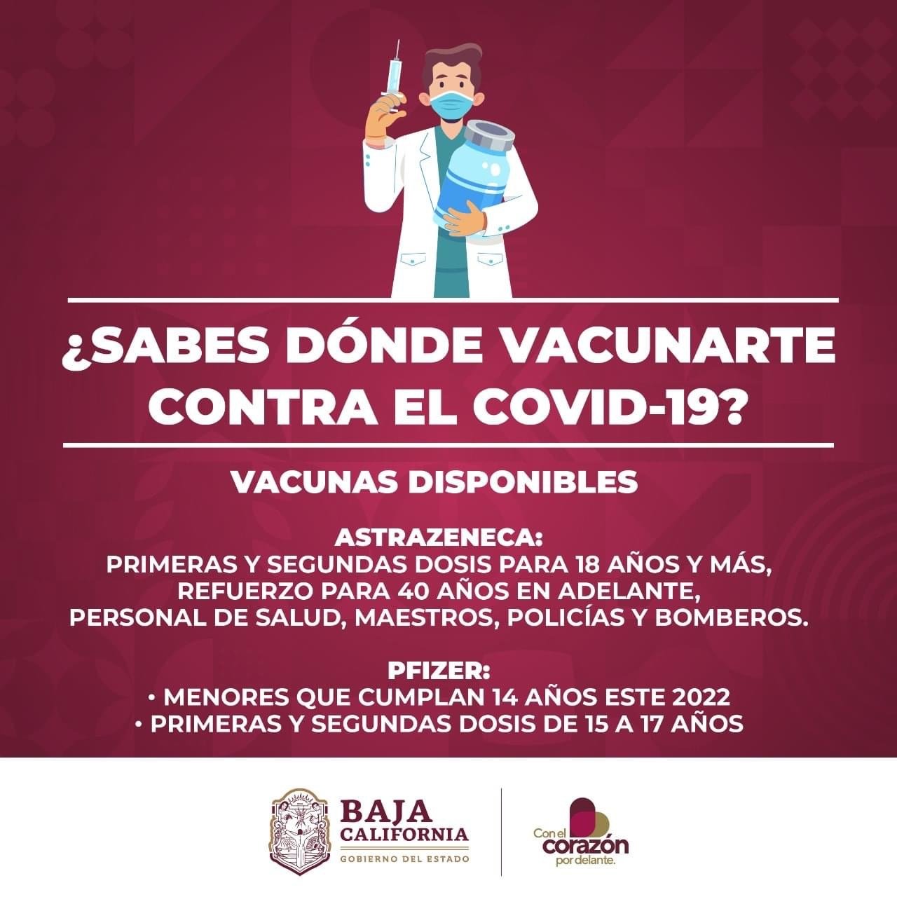 Lunes 17: Ubica tu punto de vacunación contra COVID-19