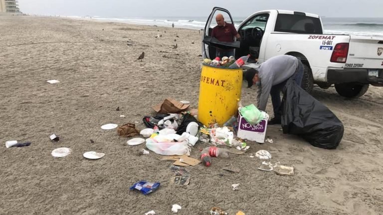 Pide Gobierno de Rosarito mantener limpias las playas en estas vacaciones