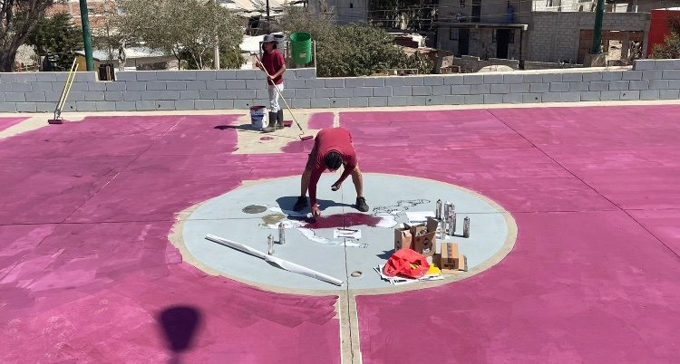 Nuevas canchas y equipo deportivo en Parque Lomas Del Valle