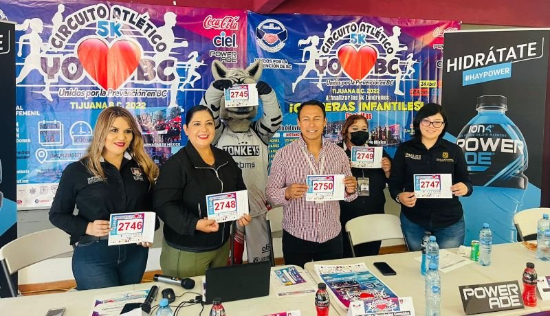 Invitan a 3ra. Carrera del Circuito 5K ‘Unidos por Prevención en BC’