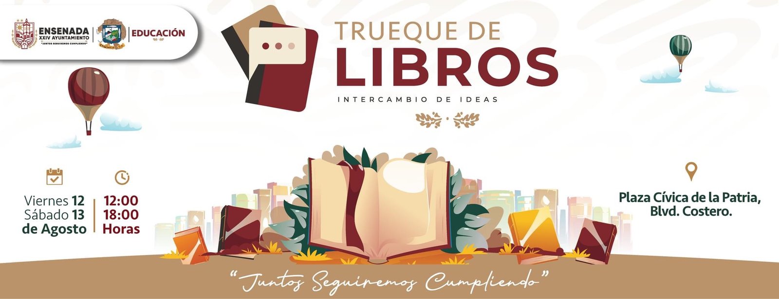 Intercambia tu libro: realizarán trueque de libros en Ensenada