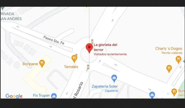 «Glorieta del terror» así nombran a rotonda de Tijuana en Google Maps