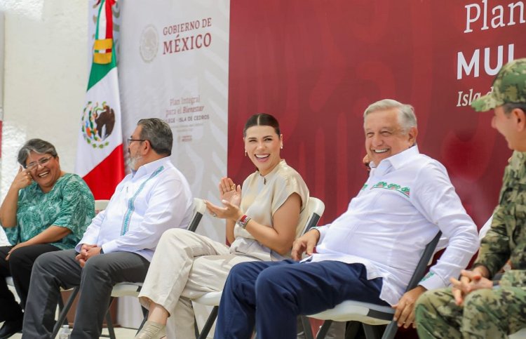 REALIZAN AMLO Y MARINA DEL PILAR HISTÓRICA VISITA A ISLA CEDROS