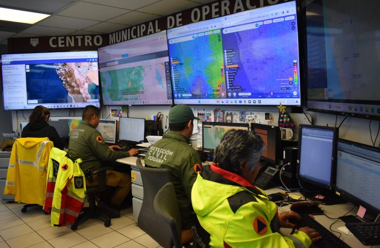 MANTIENE AYUNTAMIENTO DE TIJUANA ESTADO DE PREALERTA POR LLUVIAS Y PIDE SEGUIR RECOMENDACIONES