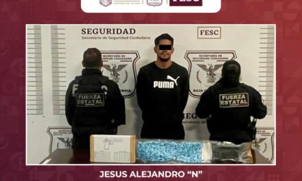 DETIENE FESC A HOMBRE CON DROGA, ARMA Y VEHÍCULO ROBADO