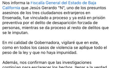 VINCULAN A PROCESO A PRESUNTO ASESINO CIUDADANOS EXTRANJEROS: NO HABRÁ IMPUNIDAD