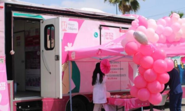MÓDULO ROSA MÓVIL PARA LA DETECCIÓN DE CÁNCER EN LAS MUJERES SE ENCUENTRA EN MACROPLAZA