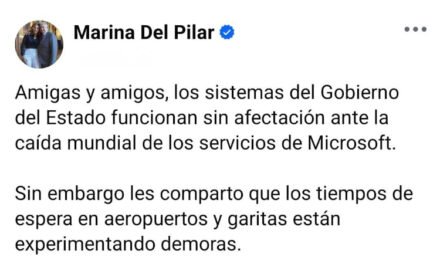 SIN AFECTACIONES EN SISTEMAS DE GOBIERNO ESTATAL ANTE CAÍDA DE SERVICIOS MICROSOFT