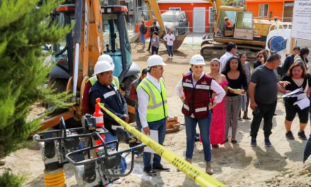 SUPERVISA GOBERNADORA AVANCE DE OBRA PARA LLEVAR AGUA POTABLE EN COLONIA EL MONTE