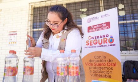 INVITAN AUTORIDADES A UTILIZAR LOS PUNTOS DE HIDRATACIÓN EN VERANO