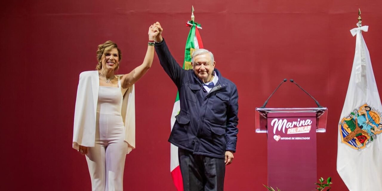 PRESIDENTE LÓPEZ OBRADOR RECONOCE A BC Y GOBERNADORA MARINA DEL PILAR