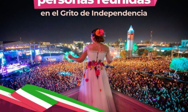 Grito de Independencia reúne 100 mil personas en Mexicali