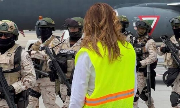 Reconoce gobernadora colaboración con Sedena y Guardia Nacional para decomiso de 49 kilos de estupefacientes en Tecate