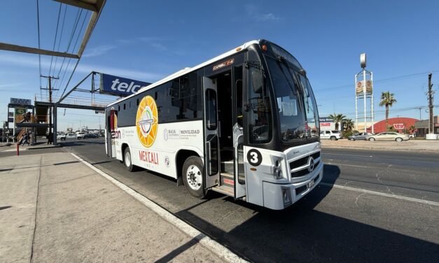 Se amplía Ruta Eje en Mexicali en la zona de Santorales