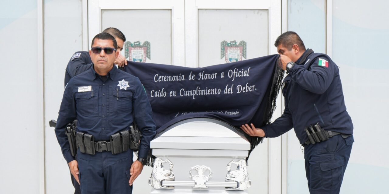 Realiza SSPCM ceremonia luctuosa en honor a guardia de Vigilancia Auxiliar