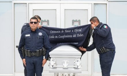 Realiza SSPCM ceremonia luctuosa en honor a guardia de Vigilancia Auxiliar
