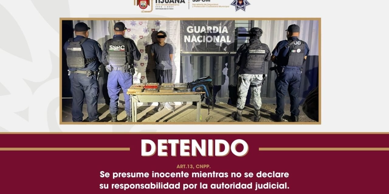 Asegura SSPCM a sujeto con más de 28 kilogramos de heroína en operativo conjunto con autoridades federales