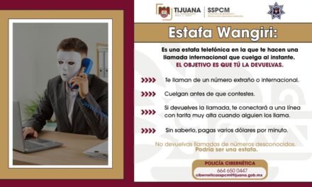 Alerta SSPCM a ciudadanía para evitar estafa Wangiri