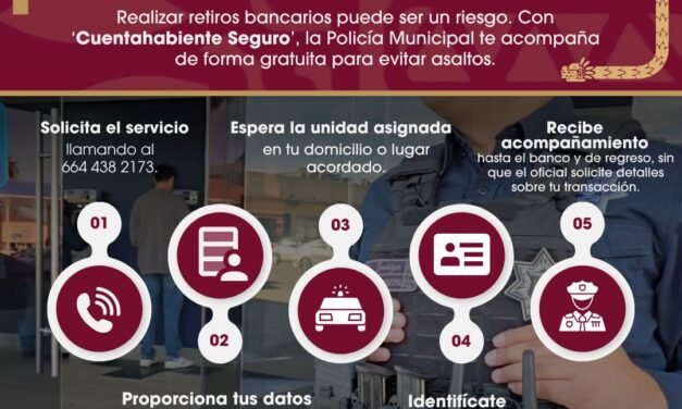 Brinda SSPCM acompañamiento policial para el traslado de divisas a través del programa ´Cuentahabiente Seguro´