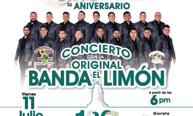 Invita Gobierno Municipal al concierto conmemorativo por el 136 aniversario de Tijuana con La Original Banda El Limón