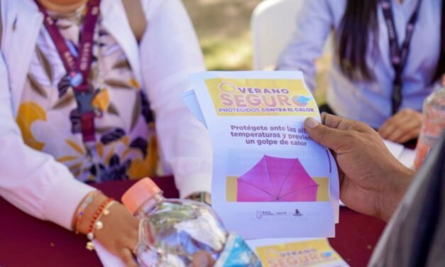 BRINDA SECRETARÍA DE SALUD CERCA DE 9 MIL SERVICIOS CONTRA EL GOLPE DE CALOR EN PUNTOS DE HIDRATACIÓN