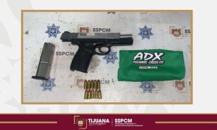 Asegura Policía Municipal a un hombre en posesión de un arma de fuego en Infonavit Cachanillas