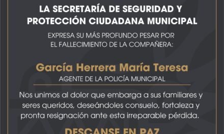 Dan el pésame a familia de María Teresa García Herrera, quien perdió la vida en un accidente de tránsito