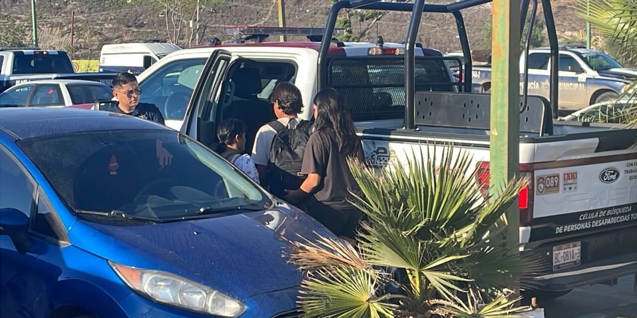 Resguarda y brinda protección Policía Municipal de Tijuana a dos menores que habían huido de sus domicilios