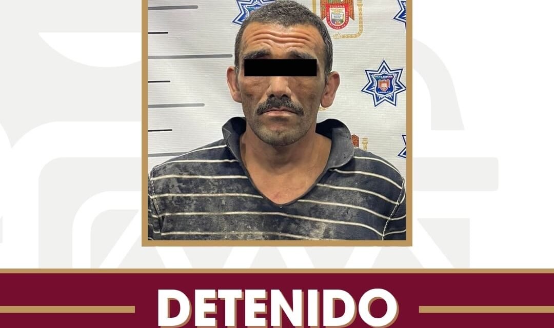 Asegura Policía Municipal de Tijuana a presunto responsable por intento de robo y daños en propiedad ajena