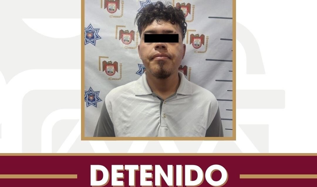 Asegura Policía Municipal de Tijuana a hombre que amenazó a su madre con un cuchillo