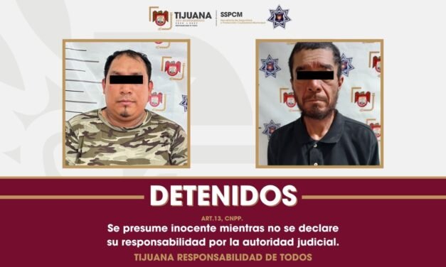 Arrestan a dos personas que contaban con órdenes de aprehensión activa