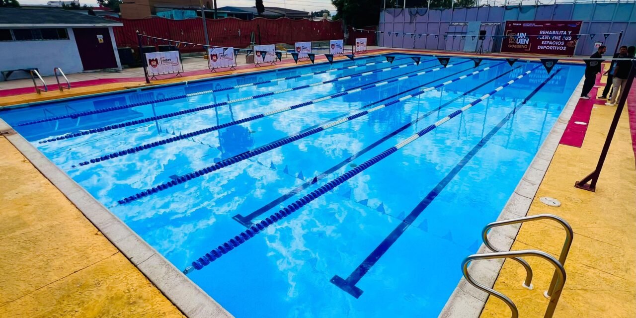 Reabren alberca de la Unidad Deportiva Reforma, tras finalizar trabajos de rehabilitación