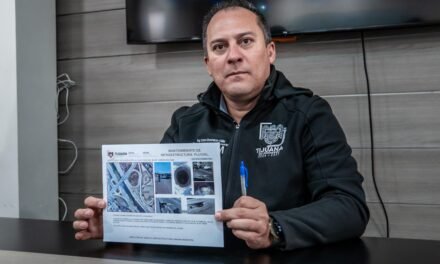 Realiza Gobierno Municipal trabajos de reparación de socavón en la Vía Rápida Oriente