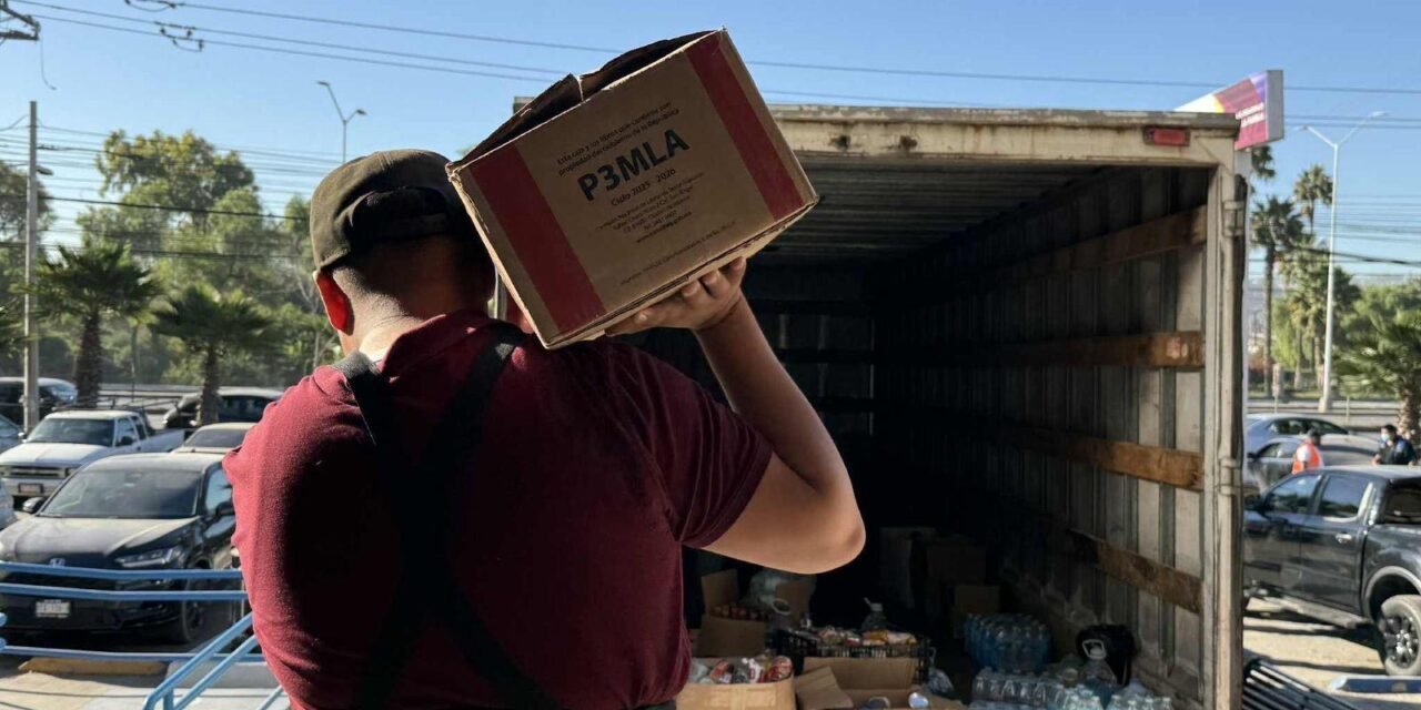 Recauda DIF Tijuana más de 12 toneladas en apoyo a familias afectadas por lluvias en el centro del país