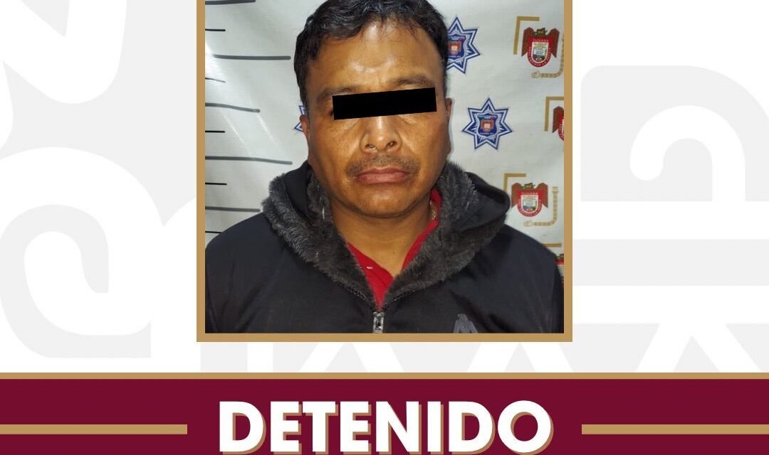 Arresta Policía Municipal a presunto generador de violencia