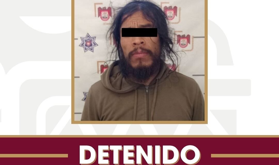 Arresta Policía Municipal a sujeto tras agredir a su madre