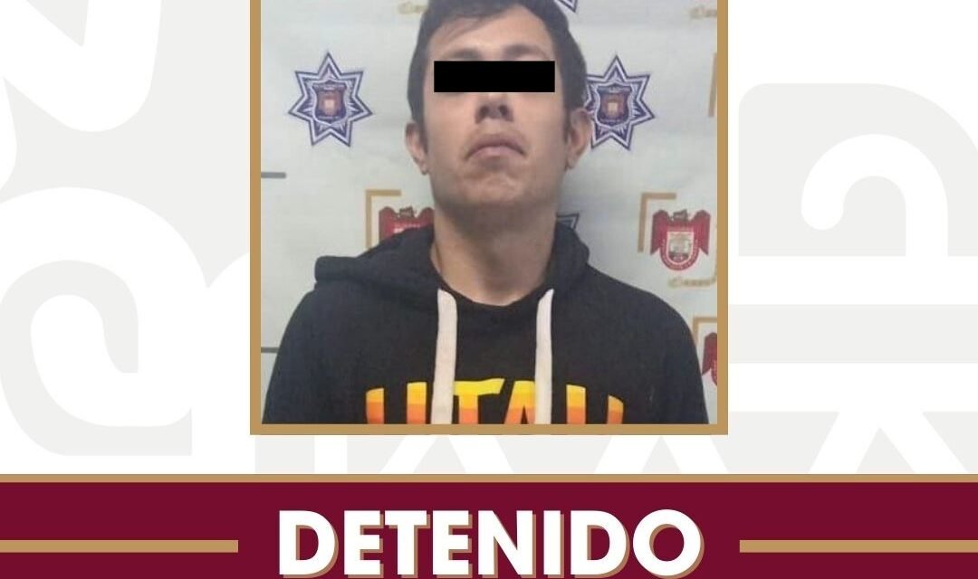 Arresta Policía Municipal a hombre por allanamiento y agresión contra su ex pareja