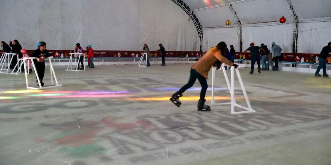 Invitan a disfrutar pista de hielo gratuita en el Parque Morelos
