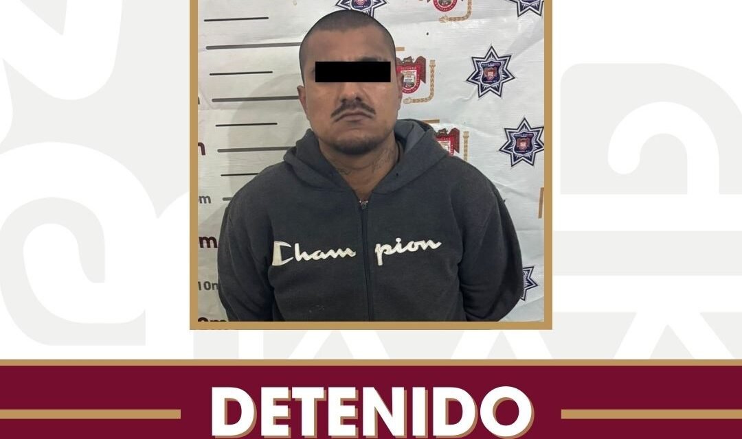 Asegura Policía Municipal de Tijuana a presunto responsable de privar de la vida a una persona en la Zona Centro