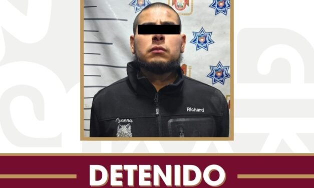 Denuncia oportuna permite la detención de presunto responsable por violencia familiar en la colonia Tres de Octubre