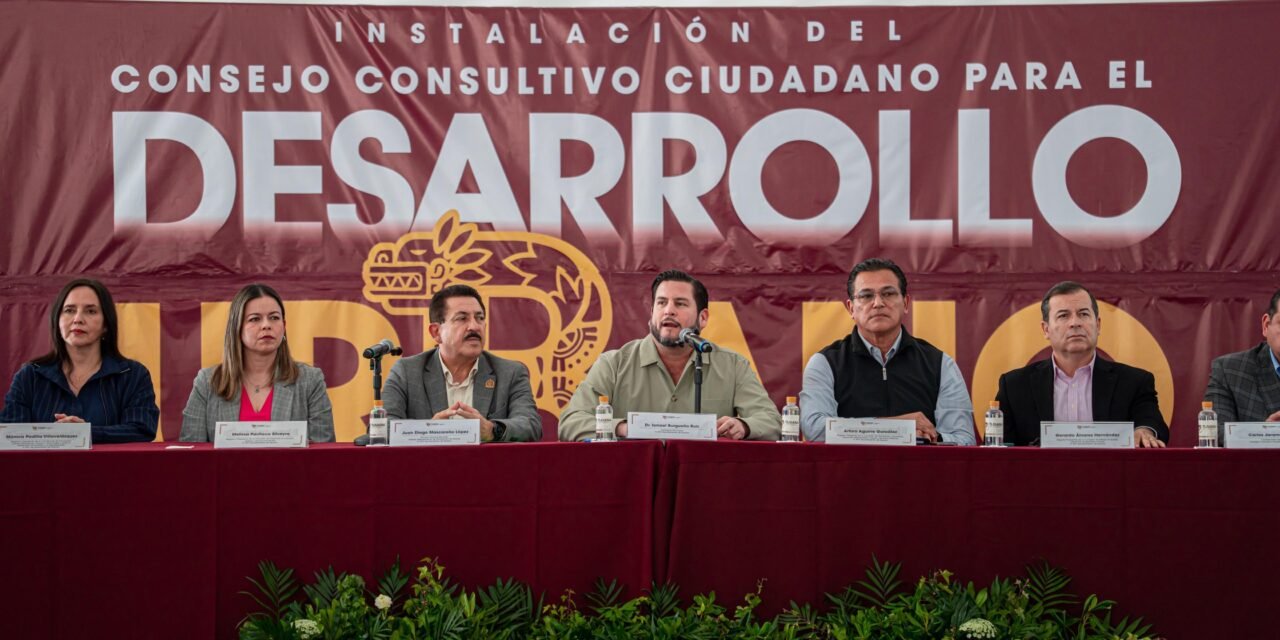 Instala Ismael Burgueño Ruiz el Consejo Consultivo Ciudadano para el Desarrollo Urbano