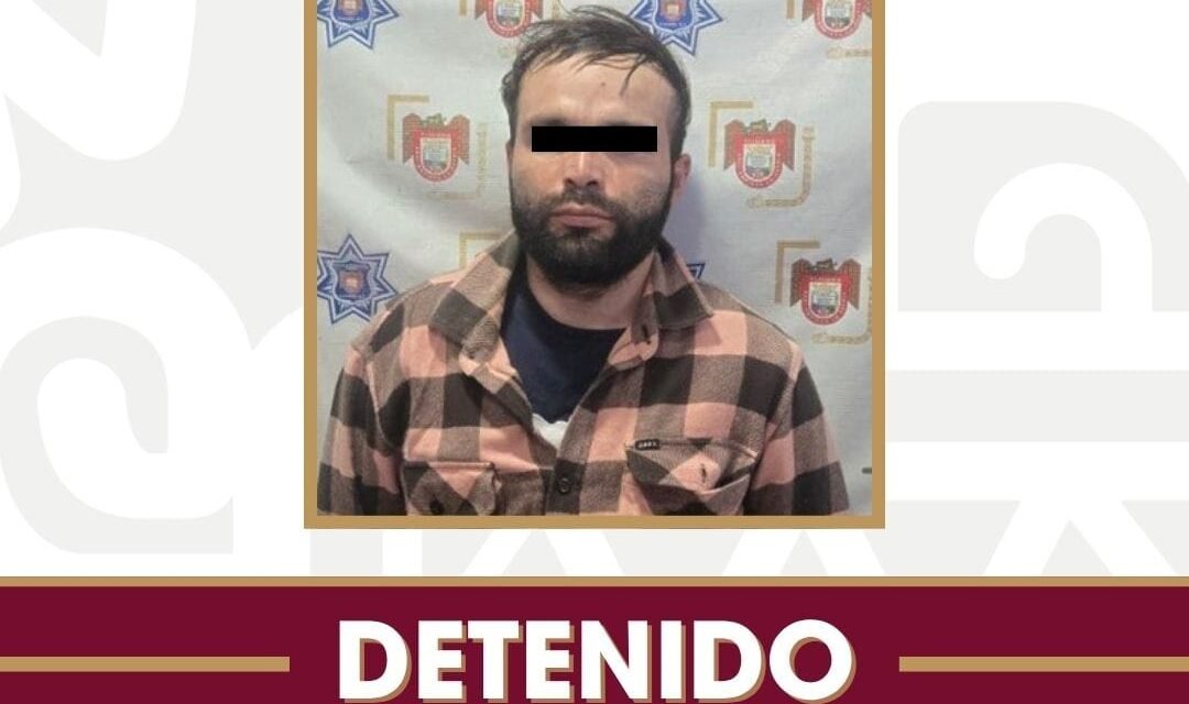 Detienen agentes municipales a presunto responsable de robo con violencia a comercio
